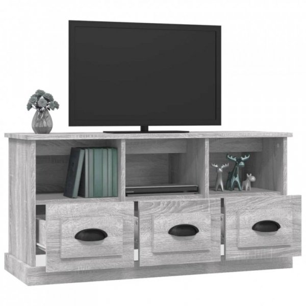Szafka pod TV, szary dąb sonoma, 100x35x50 cm