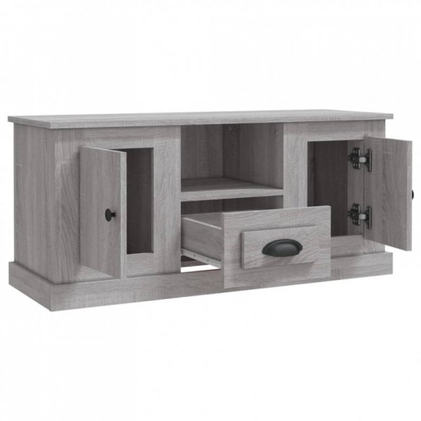 Szafka pod TV, szary dąb sonoma, 100x35,5x45 cm
