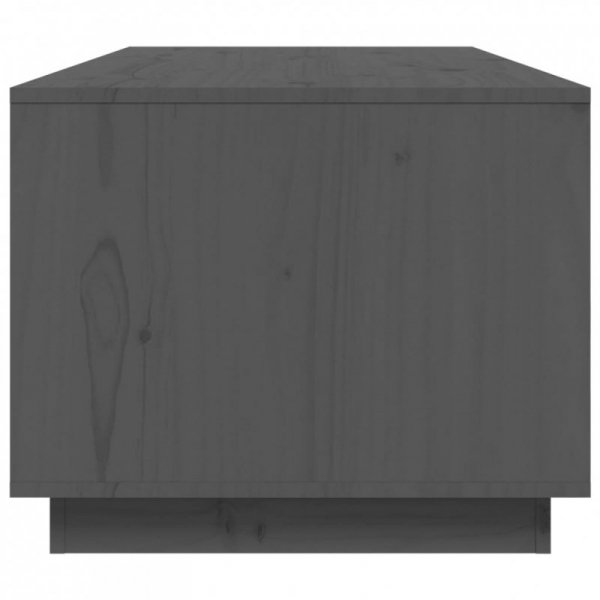 Stolik kawowy, szary, 100x50x41 cm, lite drewno sosnowe