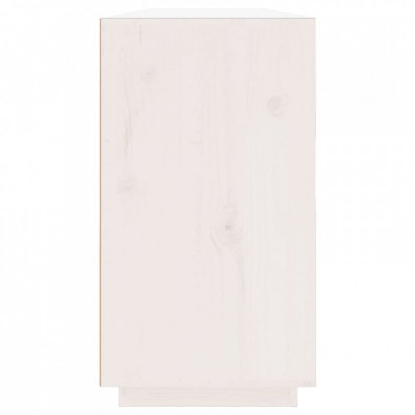 Komoda, biała, 100x40x75 cm, lite drewno sosnowe