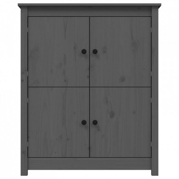 Szafka, szara, 83x41,5x100 cm, lite drewno sosnowe