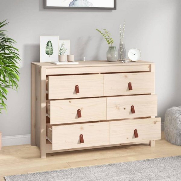 Komoda, 100x40x72 cm, lite drewno sosnowe