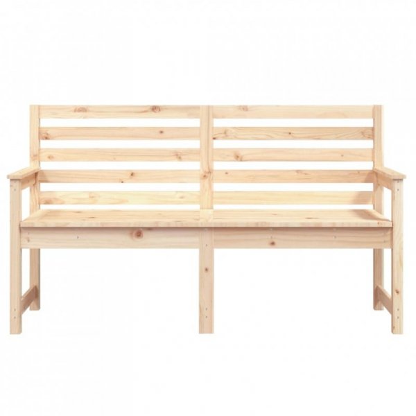 Ławka ogrodowa, 159,5x48x91,5 cm, lite drewno sosnowe