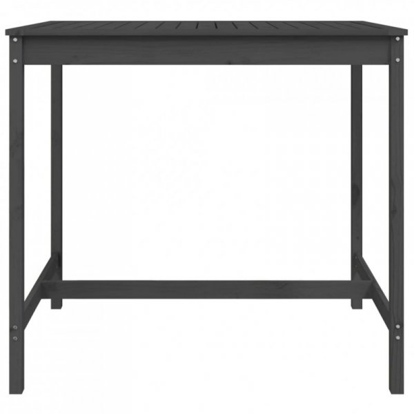 Stolik ogrodowy, szary, 121x82,5x110 cm, lite drewno sosnowe