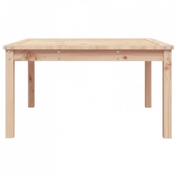 Stolik ogrodowy, 82,5x82,5x45 cm, lite drewno sosnowe