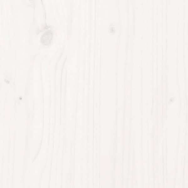 Ławka ogrodowa, biała, 110x38x45 cm, lite drewno sosnowe