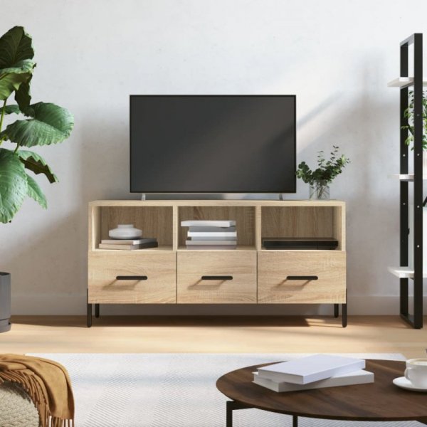Szafka pod telewizor, dąb sonoma, 102x36x50 cm