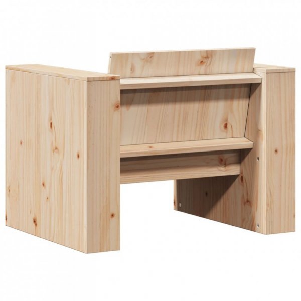 Fotel ogrodowy, 79x60x62 cm, lite drewno sosnowe