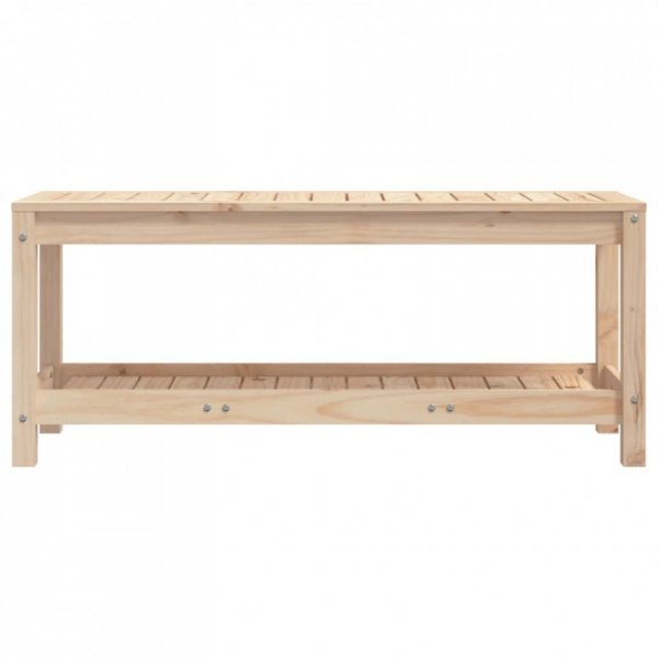 Ławka ogrodowa, 108x35x45 cm, lite drewno sosnowe
