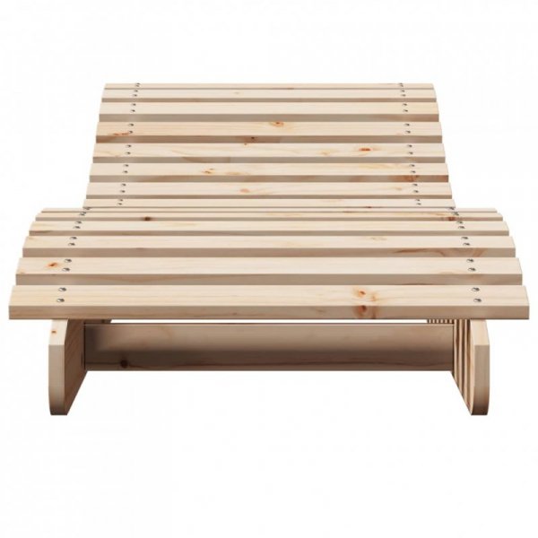 Leżaki, 2 szt., 205x60x31,5 cm, lite drewno sosnowe