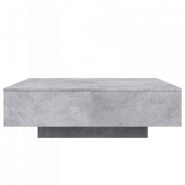 Stolik kawowy z oświetleniem LED, szarość betonu, 100x100x30 cm