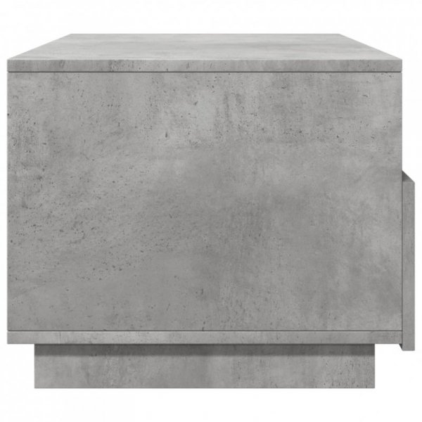 Stolik kawowy z oświetleniem LED, szarość betonu, 90x49x40 cm