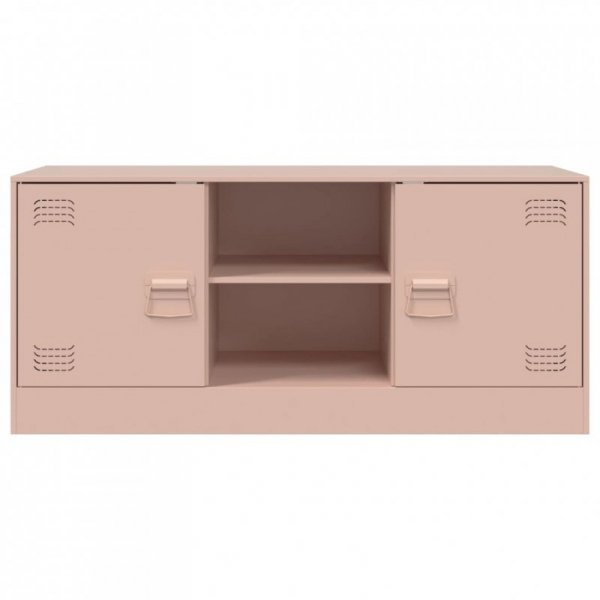 Szafka pod telewizor, różowa, 99x39x44 cm, stalowa