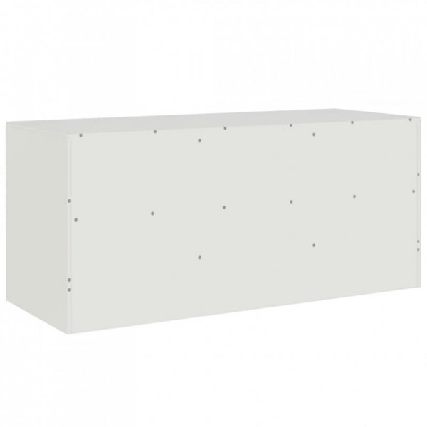 Szafka pod telewizor, biała, 99x39x44 cm, stalowa