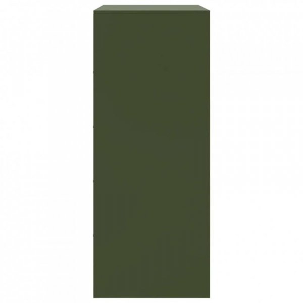Szafka, oliwkowa, 67x39x95 cm, stal