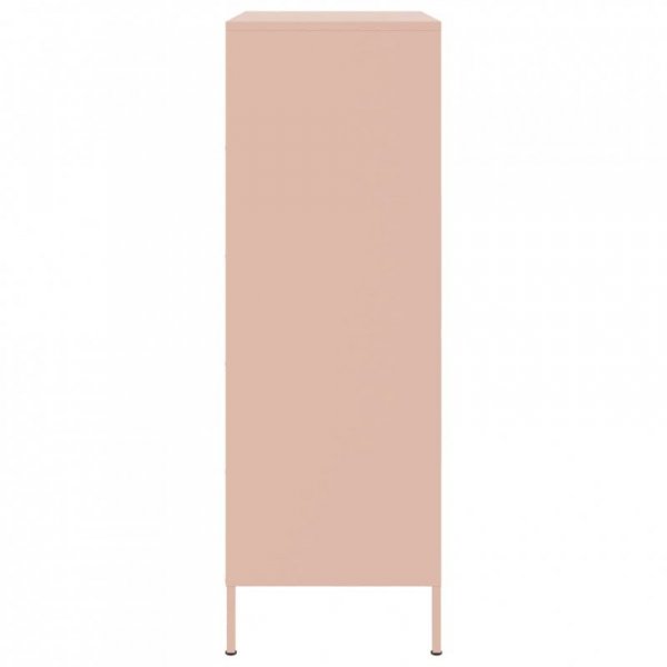 Szafka, różowa, 68x39x113 cm, stal