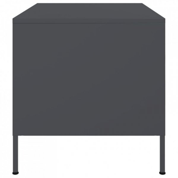 Stolik kawowy, antracytowy, 68x50x50,5 cm, stal