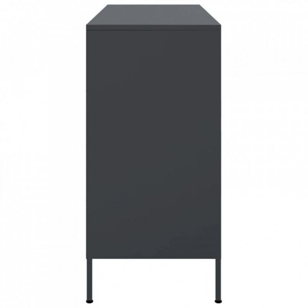 Szafka, antracytowa, 100,5x39x79 cm, stal