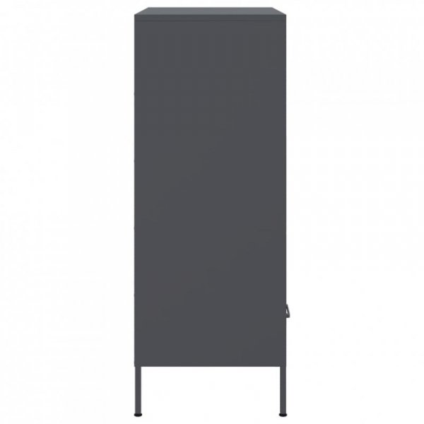 Szafka, antracytowa, 68x39x101,5 cm, stal