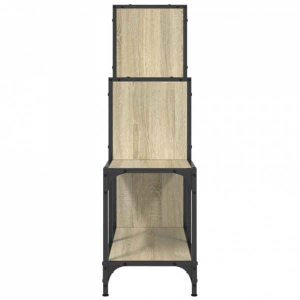 Regał, dąb sonoma 92x30x102 cm, materiał drewnopochodny i metal