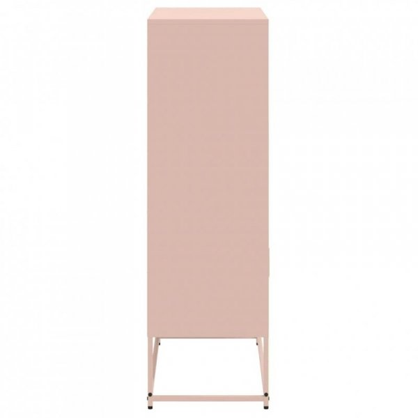 Szafka, różowa, 68,5x38,5x123,5 cm, stal