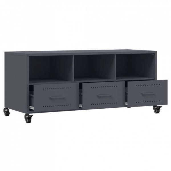 Szafka RTV, antracytowa, 100,5x39x43,5 cm, stal