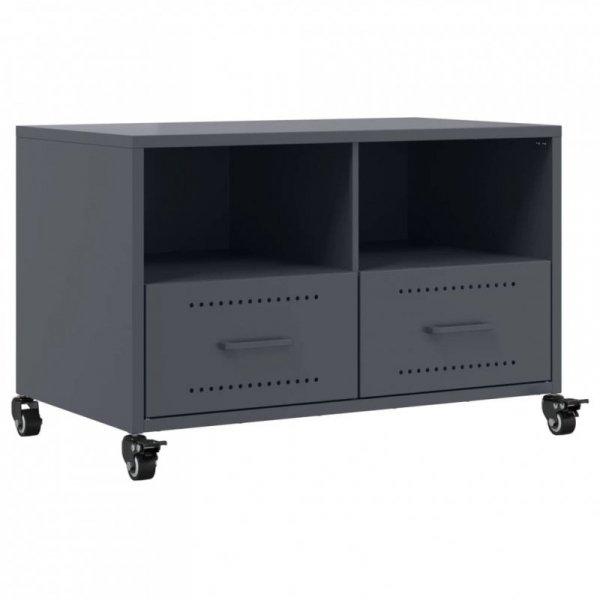 Szafka RTV, antracytowa, 68x39x43,5 cm, stal