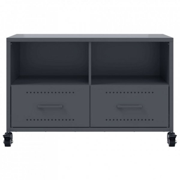 Szafka RTV, antracytowa, 68x39x43,5 cm, stal