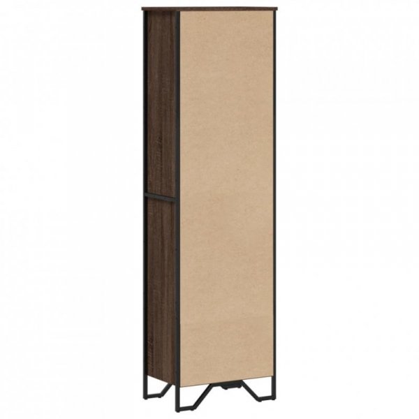 Regał, brązowy dąb, 50x31x169 cm, materiał drewnopochodny