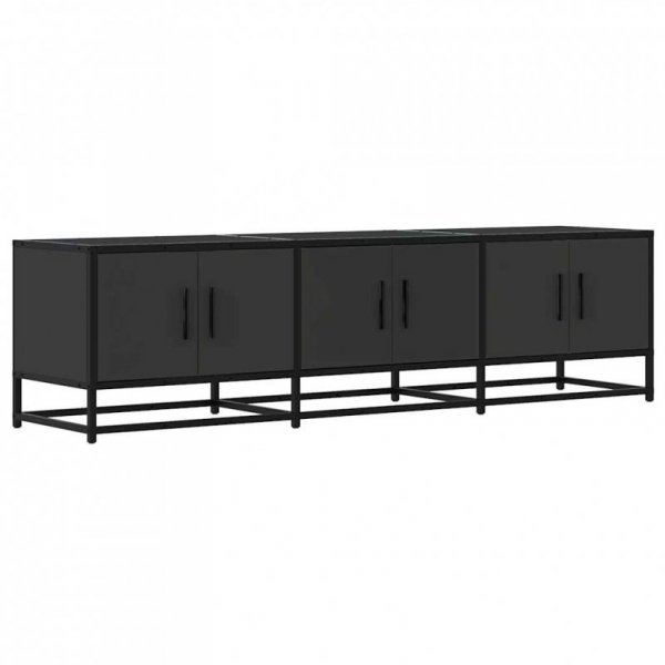 Szafka pod TV, czarna, 150x35x41 cm