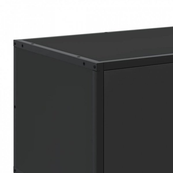 Szafka pod TV, czarna, 150x35x41 cm