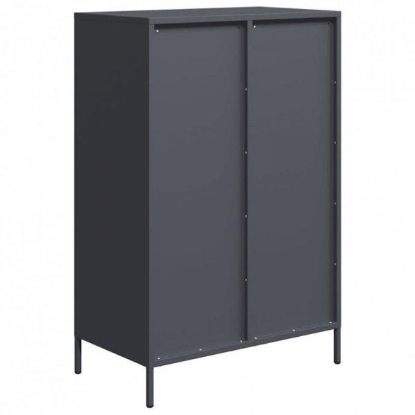 Szafka, antracytowa, 68x39x101,5 cm, stal