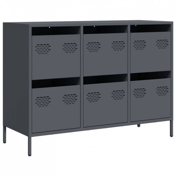 Szafka, antracytowa, 101,5x39x73,5 cm, stal walcowana na zimno