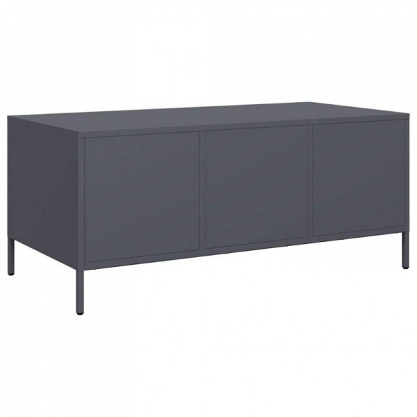 Stolik kawowy, antracyt, 101,5x50x43,5 cm, stal