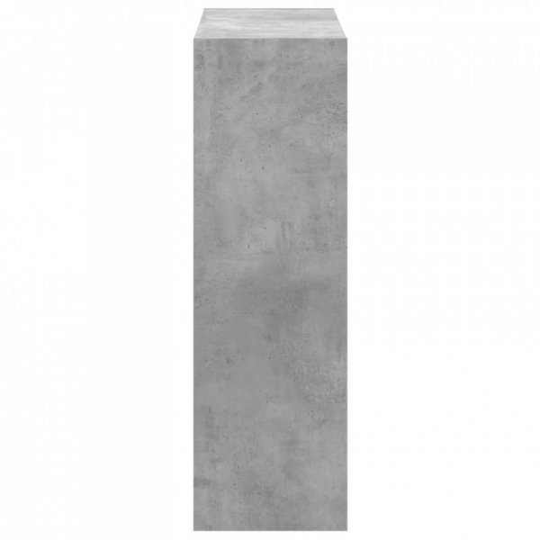 Regał, szarość betonu, 102x32x102 cm, materiał drewnopochodny
