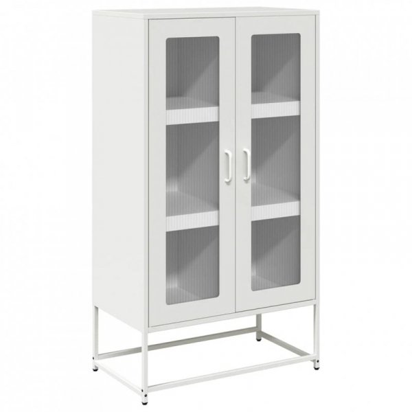 Komoda biała 68x39x123 cm stal