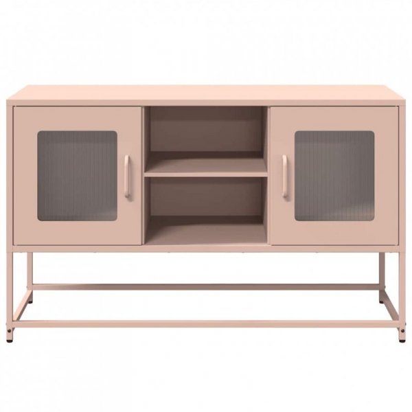 Szafka pod telewizor, różowa, 100,5x39x60,5 cm, stalowa