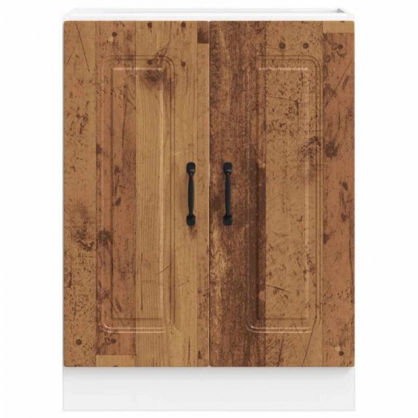 Szafka pod zlewozmywak, Kalmar, stare drewno, 60x46x81,5 cm