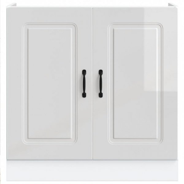 Szafka pod zlewozmywak, Kalmar, biała, 80x46x81,5 cm