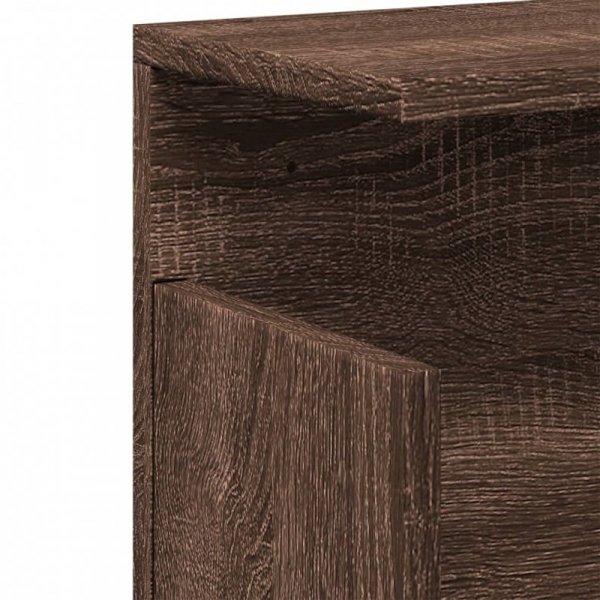 Półka ścienna, 60x20x30cm, brązowy dąb, materiał drewnopochodny