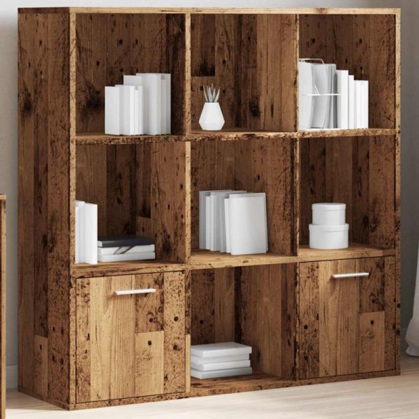 Regał, stare drewno, 98x29x97,5 cm, materiał drewnopochodny