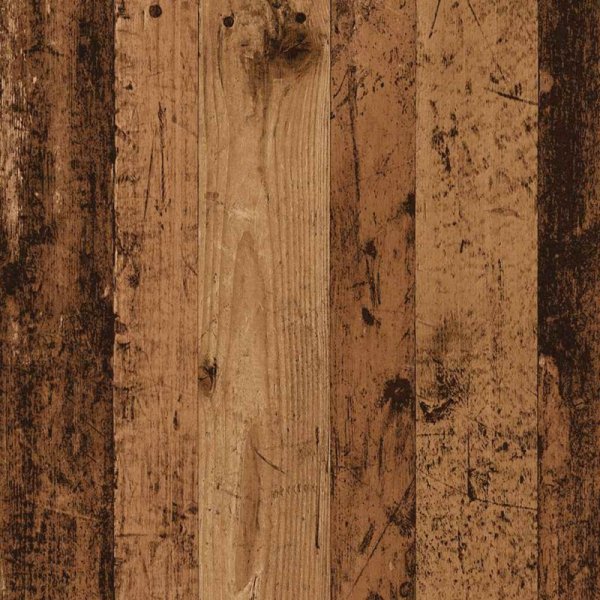 Półki ścienne kostki, 2 szt., stare drewno, 60x15x23 cm