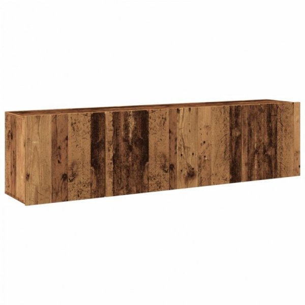 Ścienne szafki TV, 2 szt., stare drewno, 80x30x41 cm