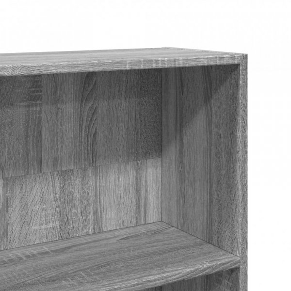 Regał, szary dąb sonoma, 80x24x176 cm, materiał drewnopochodny