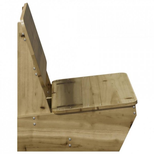Krzesła ogrodowe 2 szt. 60x64x70,5 cm Drewno impregnowane Sosna