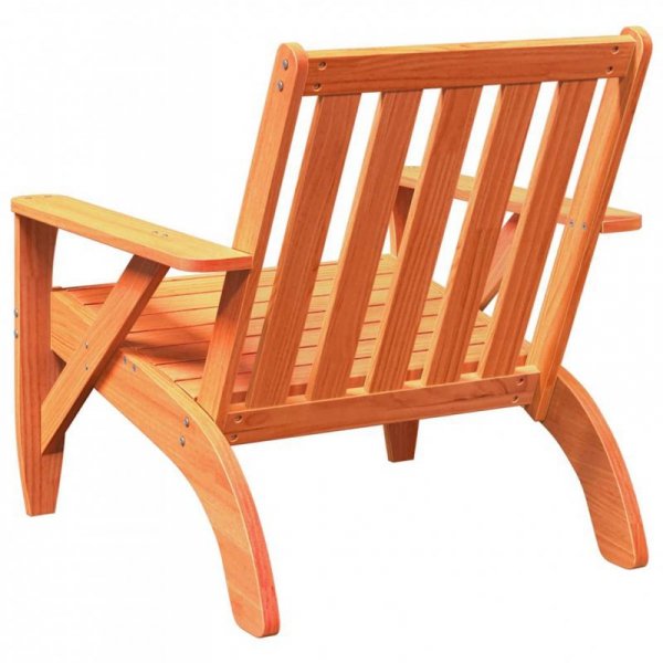Krzesła ogrodowe Adirondack 2 szt. Woskowany brąz 75x77x77 cm
