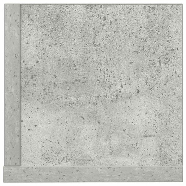 Półki ścienne, 2 szt., szarość betonu, 100x16,5x16,5 cm