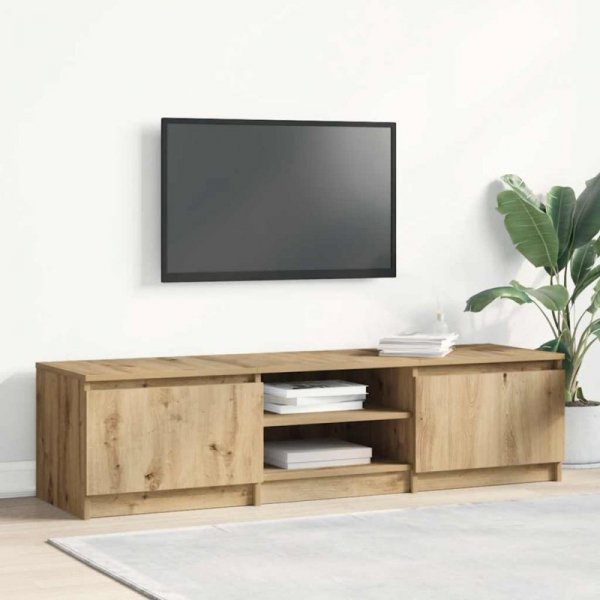 Szafka RTV Artisan Oak 140x40x36 cm Drewno klejone