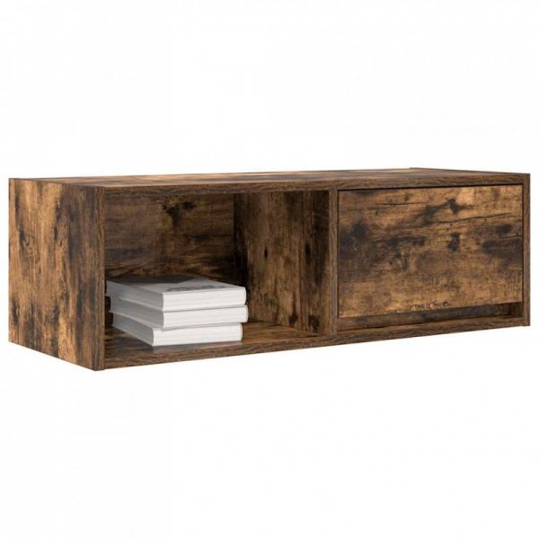 Szafki RTV 2 szt. Dąb wędzony 80x31x25,5 cm Drewno klejone