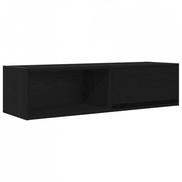 Szafki RTV 2 szt. Dąb czarny 100x31x25,5 cm Drewno klejone